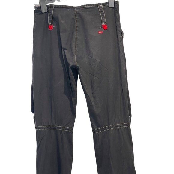 Miss Sixty vintage  90s women's pants cargo zippered grungy  28 waist 36 hip  32 - Picture 2 of 12